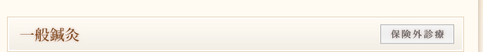 一般鍼灸